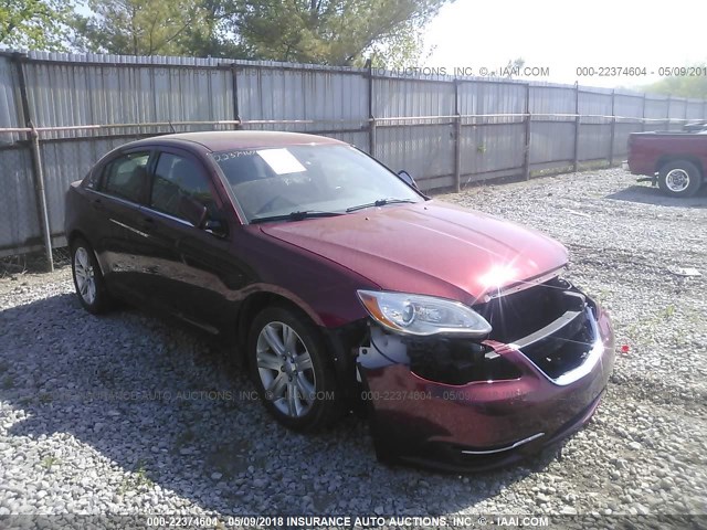 1C3CCBBB2CN302626 - 2012 CHRYSLER 200 TOURING MAROON photo 1