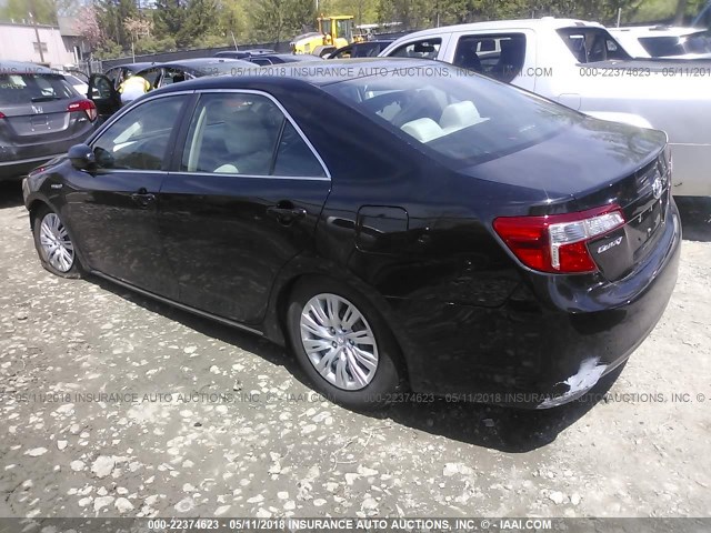 4T1BD1FKXEU115969 - 2014 TOYOTA CAMRY HYBRID/LE/XLE 黑色 照片 3