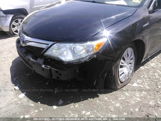 4T1BD1FKXEU115969 - 2014 TOYOTA CAMRY HYBRID/LE/XLE 黑色 照片 6