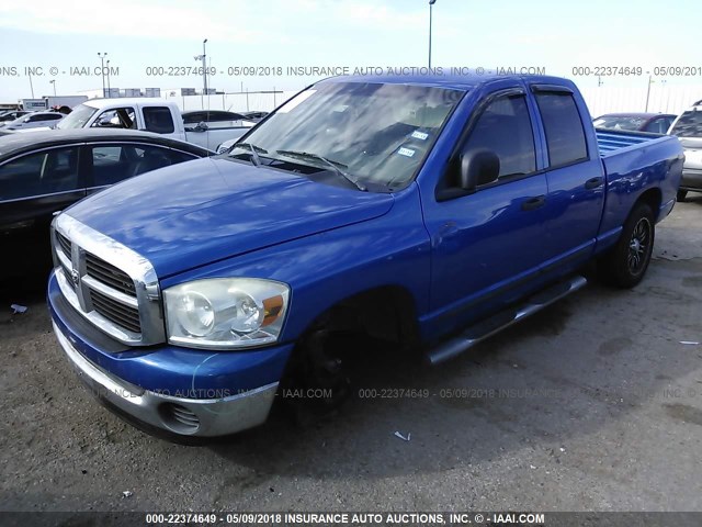 1D7HA18K98J107815 - 2008 DODGE RAM 1500 ST BLUE photo 2