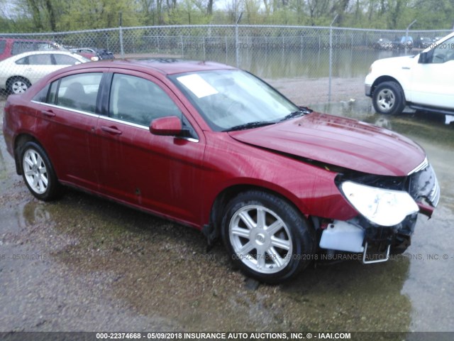 1C3LC56R17N515727 - 2007 CHRYSLER SEBRING TOURING RED photo 1