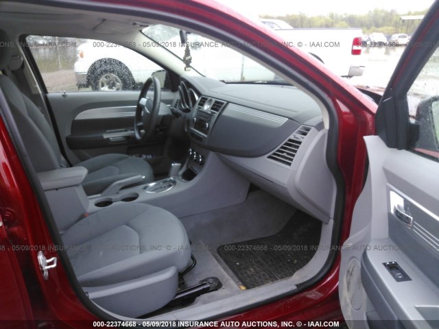 1C3LC56R17N515727 - 2007 CHRYSLER SEBRING TOURING RED photo 5