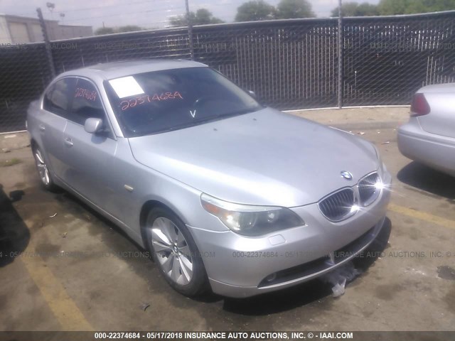 WBANB33514B107591 - 2004 BMW 545 I SILVER photo 1