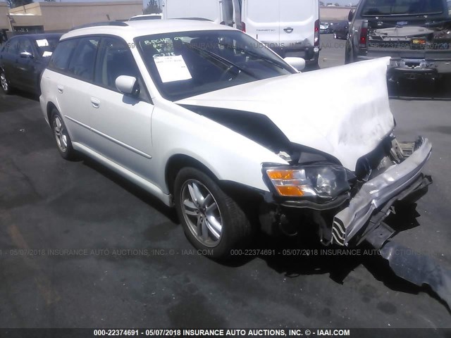 4S3BP616256308687 - 2005 SUBARU LEGACY 2.5I WHITE photo 1