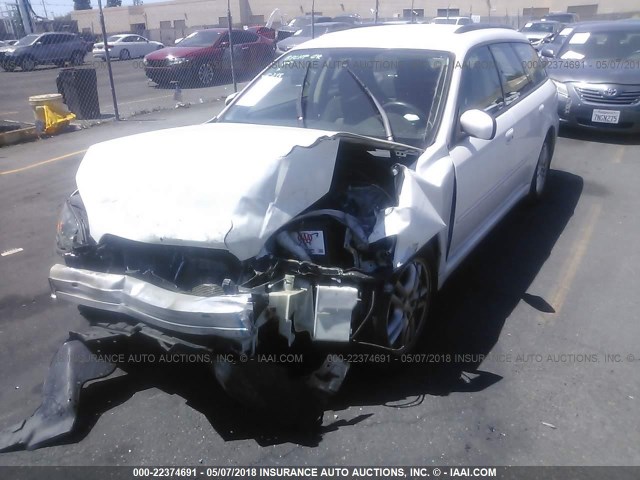 4S3BP616256308687 - 2005 SUBARU LEGACY 2.5I WHITE photo 2