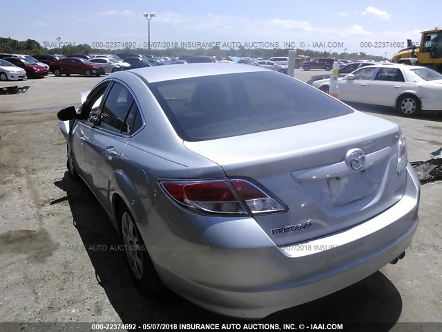 1YVHZ8BH8C5M40799 - 2012 MAZDA 6 I SILVER photo 3