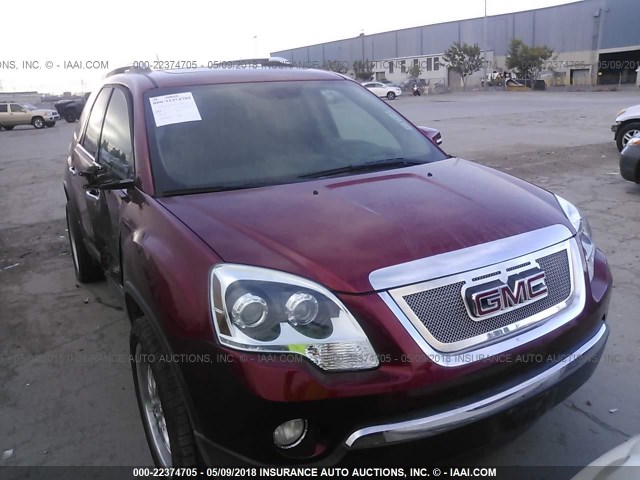 1GKEV337X7J149848 - 2007 GMC ACADIA SLT-2 RED photo 1