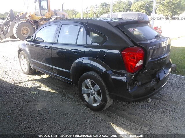 1B3CB9HB8AD645136 - 2010 DODGE CALIBER UPTOWN BLACK photo 3