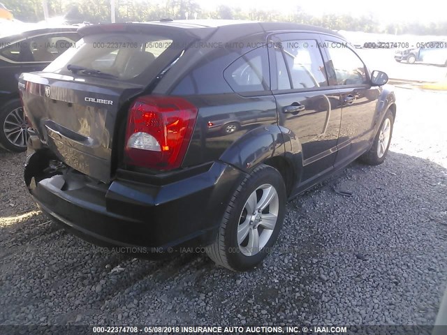 1B3CB9HB8AD645136 - 2010 DODGE CALIBER UPTOWN BLACK photo 4