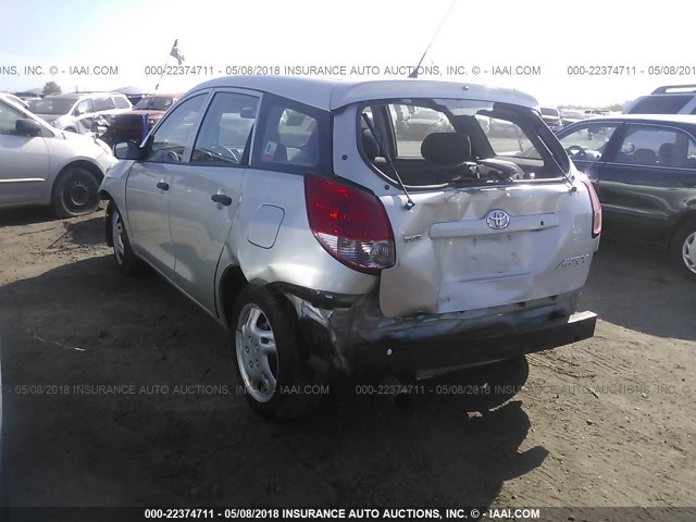 2T1KR32E23C162683 - 2003 TOYOTA COROLLA MATRIX XR SILVER photo 3
