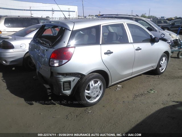 2T1KR32E23C162683 - 2003 TOYOTA COROLLA MATRIX XR SILVER photo 4