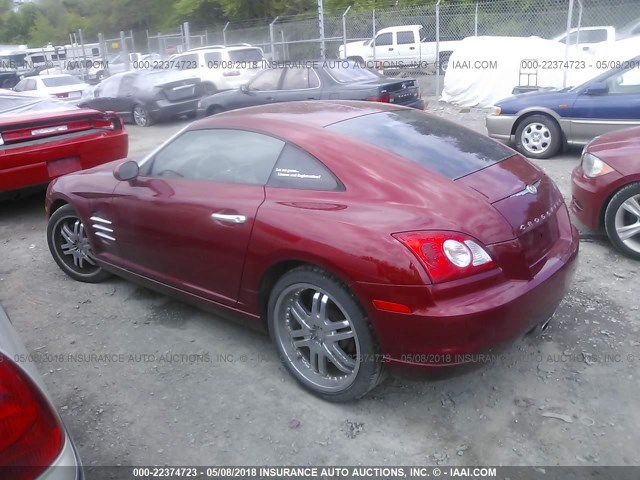 1C3AN69LX4X024409 - 2004 CHRYSLER CROSSFIRE LIMITED RED photo 3