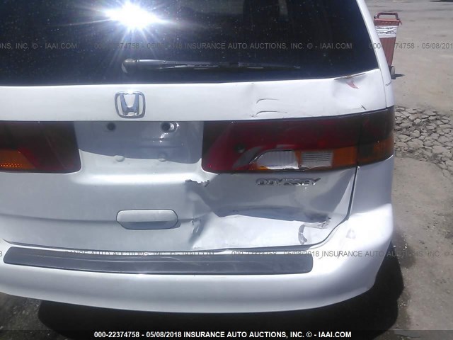 5FNRL18072B052383 - 2002 HONDA ODYSSEY EXL WHITE photo 6