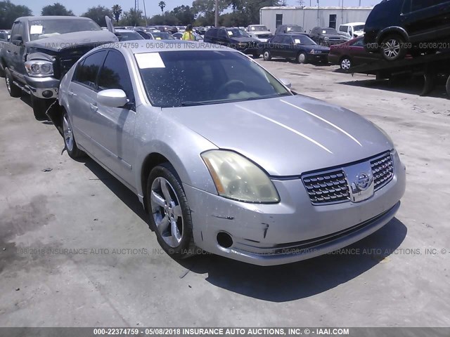 1N4BA41E45C820102 - 2005 NISSAN MAXIMA SE/SL SILVER photo 1