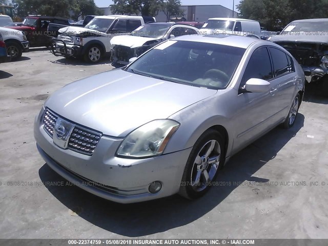 1N4BA41E45C820102 - 2005 NISSAN MAXIMA SE/SL SILVER photo 2