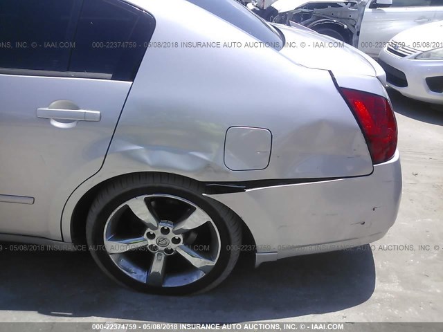 1N4BA41E45C820102 - 2005 NISSAN MAXIMA SE/SL SILVER photo 6