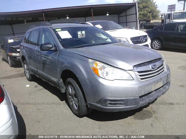 4S4BRBAC8A1321195 - 2010 SUBARU OUTBACK 2.5I GRAY photo 1