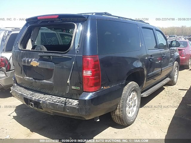 1GNFK26349J121873 - 2009 CHEVROLET SUBURBAN K1500 LT BLUE photo 4