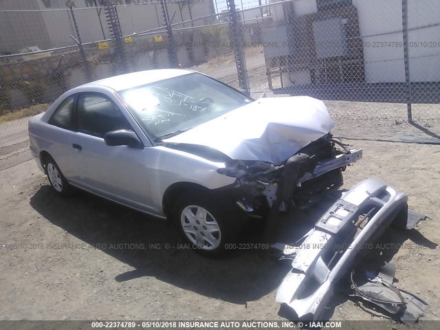 1HGEM22125L051227 - 2005 HONDA CIVIC DX VP SILVER photo 1