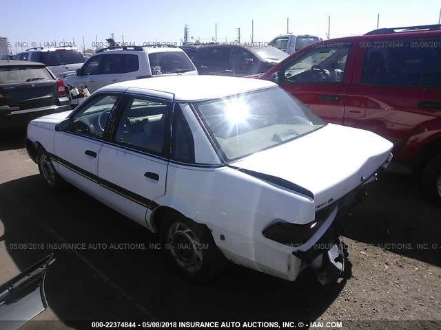 2FAPP36X6LB156942 - 1990 FORD TEMPO GL WHITE photo 3