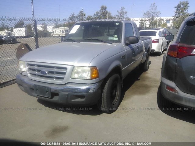 1FTYR14V32PB61022 - 2002 FORD RANGER SUPER CAB SILVER photo 2