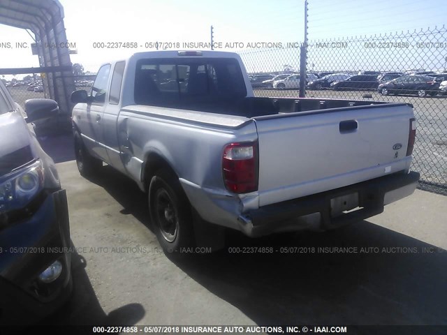 1FTYR14V32PB61022 - 2002 FORD RANGER SUPER CAB SILVER photo 3