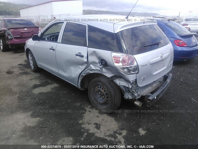 2T1LR32E65C338920 - 2005 TOYOTA COROLLA MATRIX XR SILVER photo 3