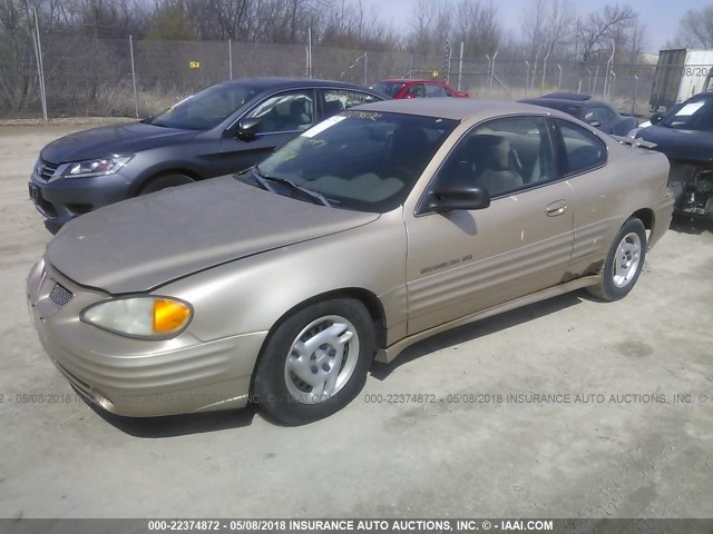 1G2NF12T11M647345 - 2001 PONTIAC GRAND AM SE1 GOLD photo 2