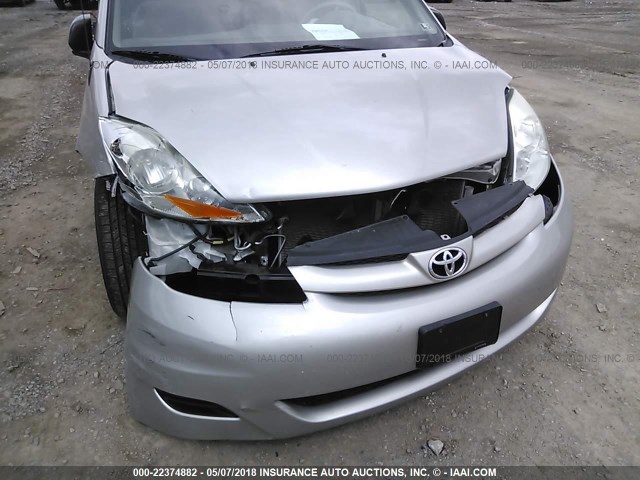 5TDKK4CC6AS319742 - 2010 TOYOTA SIENNA CE/LE SILVER photo 6