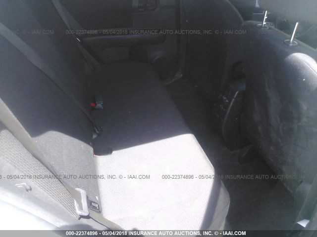 JTLKE50E181028404 - 2008 TOYOTA SCION XB WHITE photo 8