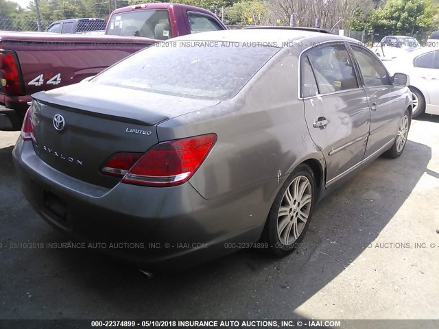 4T1BK36B07U185114 - 2007 TOYOTA AVALON XL/XLS/TOURING/LIMITED GRAY photo 4