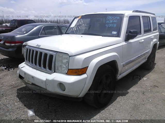1J4RH4GK5AC113709 - 2010 JEEP COMMANDER SPORT თეთრი ფოტო 2
