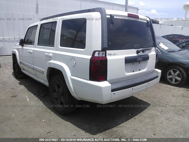 1J4RH4GK5AC113709 - 2010 JEEP COMMANDER SPORT WHITE photo 3