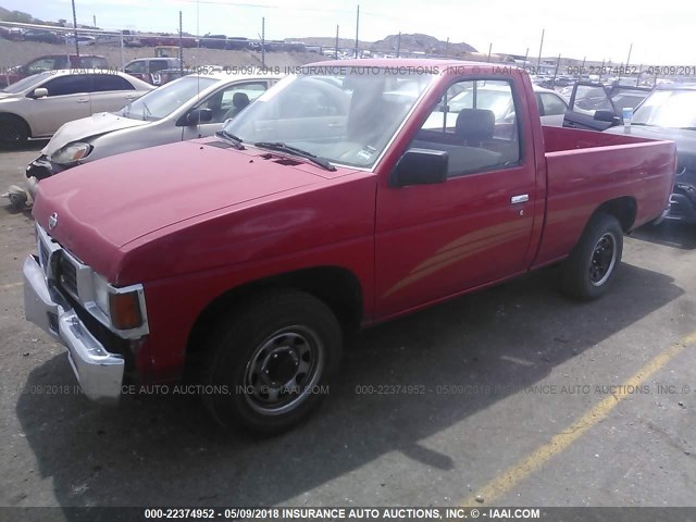 1N6SD11S2RC303714 - 1994 NISSAN TRUCK XE RED photo 2