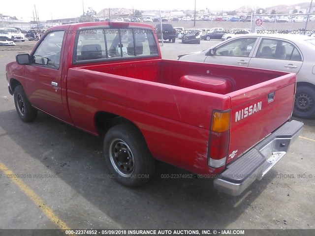 1N6SD11S2RC303714 - 1994 NISSAN TRUCK XE RED photo 3