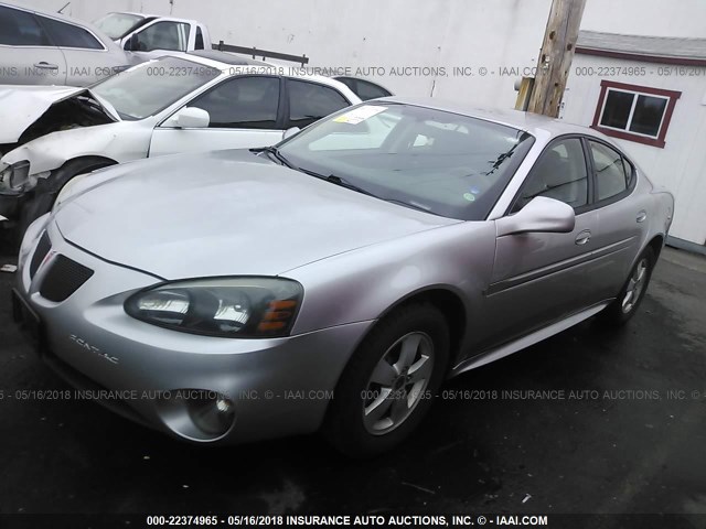 2G2WP552X61263532 - 2006 PONTIAC GRAND PRIX SILVER photo 2
