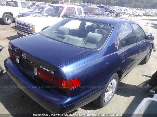 4T1BG22K6YU704265 - 2000 TOYOTA CAMRY CE/LE/XLE 蓝色 照片 4