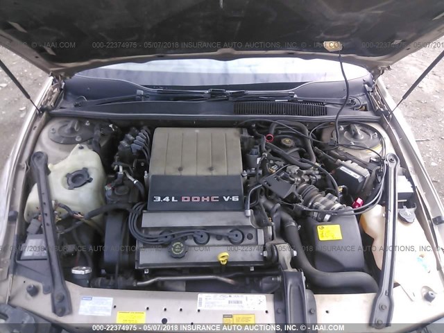 1G3WH12X0TF334033 - 1996 OLDSMOBILE CUTLASS SUPREME SL 金色 照片 10