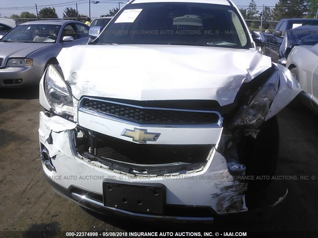 2GNFLGEK3D6262068 - 2013 CHEVROLET EQUINOX LTZ WHITE photo 6