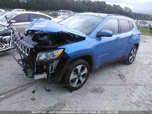 3C4NJCBB9JT134030 - 2018 JEEP COMPASS LATITUDE 蓝色 照片 2