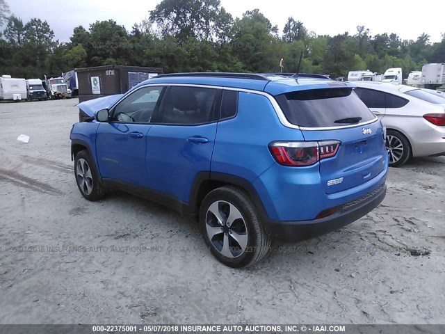 3C4NJCBB9JT134030 - 2018 JEEP COMPASS LATITUDE 蓝色 照片 3