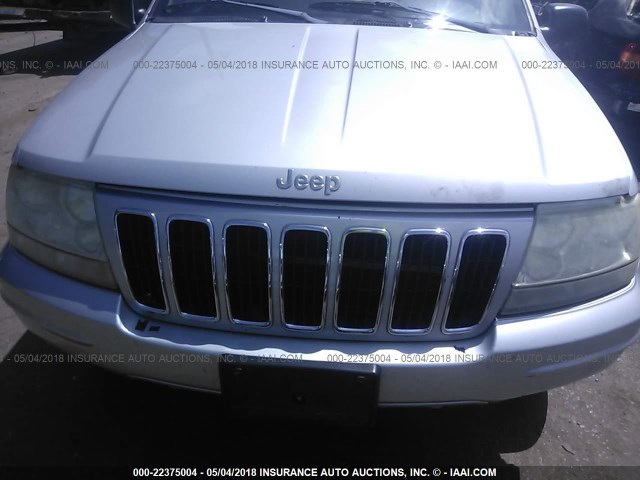 1J8GW58N13C614917 - 2003 JEEP GRAND CHEROKEE LIMITED SILVER photo 6