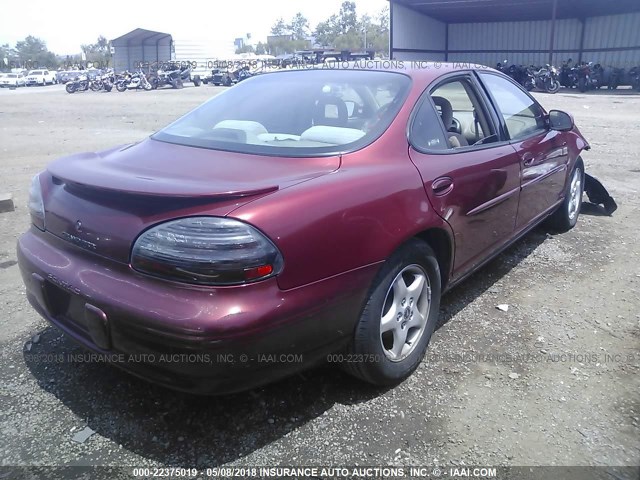 1G2WK52J62F216608 - 2002 PONTIAC GRAND PRIX SE RED photo 4