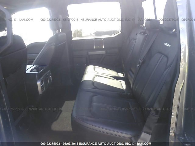 1FTFW1EF9GFC15931 - 2016 FORD F150 SUPERCREW GRAY photo 8