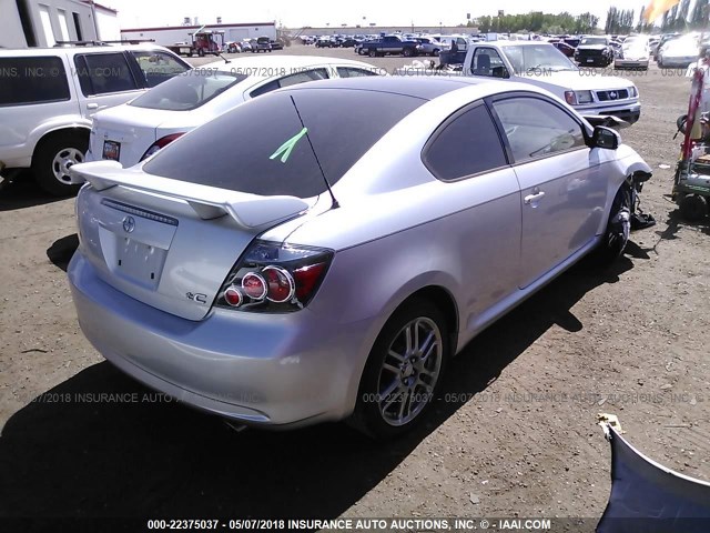 JTKDE3B73A0321183 - 2010 TOYOTA SCION TC 银色 照片 4