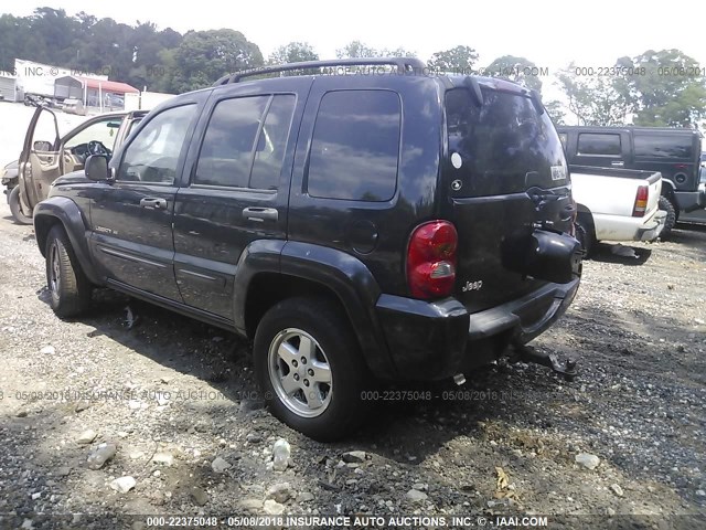 1J4GK58K32W206807 - 2002 JEEP LIBERTY LIMITED BLACK photo 3