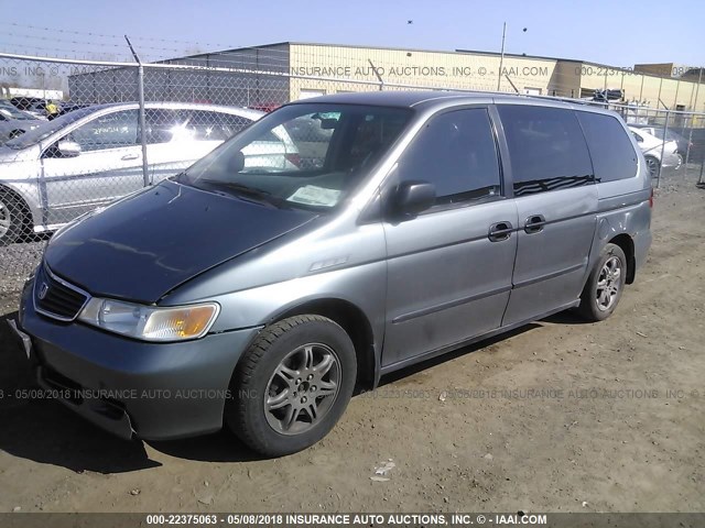 2HKRL18591H007098 - 2001 HONDA ODYSSEY LX GRAY photo 2