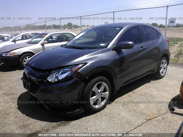 3CZRU5G52GM717558 - 2016 HONDA HR-V EX GRAY photo 2