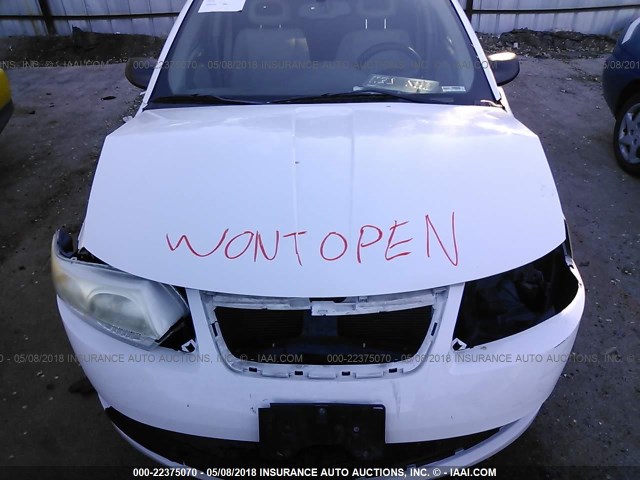 1G8AJ55F77Z117294 - 2007 SATURN ION LEVEL 2 WHITE photo 10