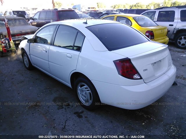 1G8AJ55F77Z117294 - 2007 SATURN ION LEVEL 2 WHITE photo 3